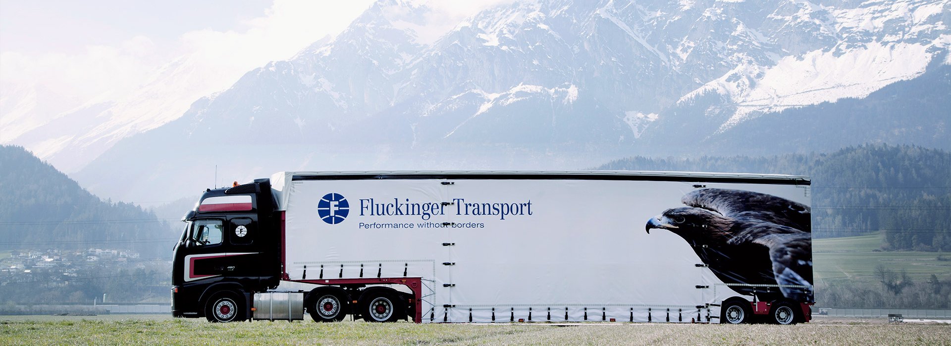 Fluckinger Transport truck in Tirol